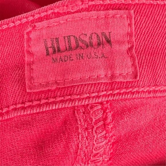 Hudson Women's Super Skinny Waxed Jeans Pink Size 25 - Picture 6 of 8
